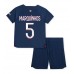 Tanie Strój piłkarski Paris Saint-Germain Marquinhos #5 Koszulka Podstawowej dla dziecięce 2023-24 Krótkie Rękawy (+ szorty)